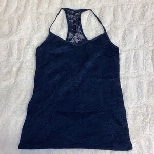 Abercrombie Kids Navy Laced Tank Top Size XL